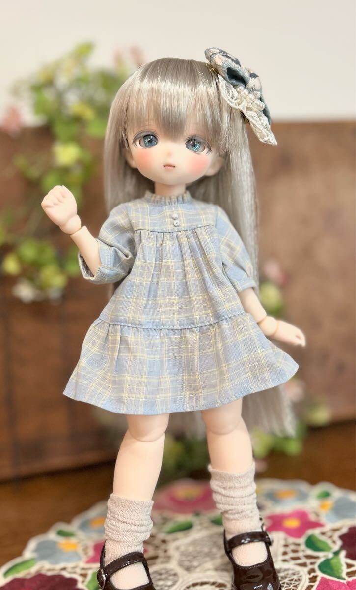 【ちゅるこや】1/6 imomodoll Miko クリーム肌 カスタムヘッド (おまけ 手描きレジンアイ、ヘアピン)_5