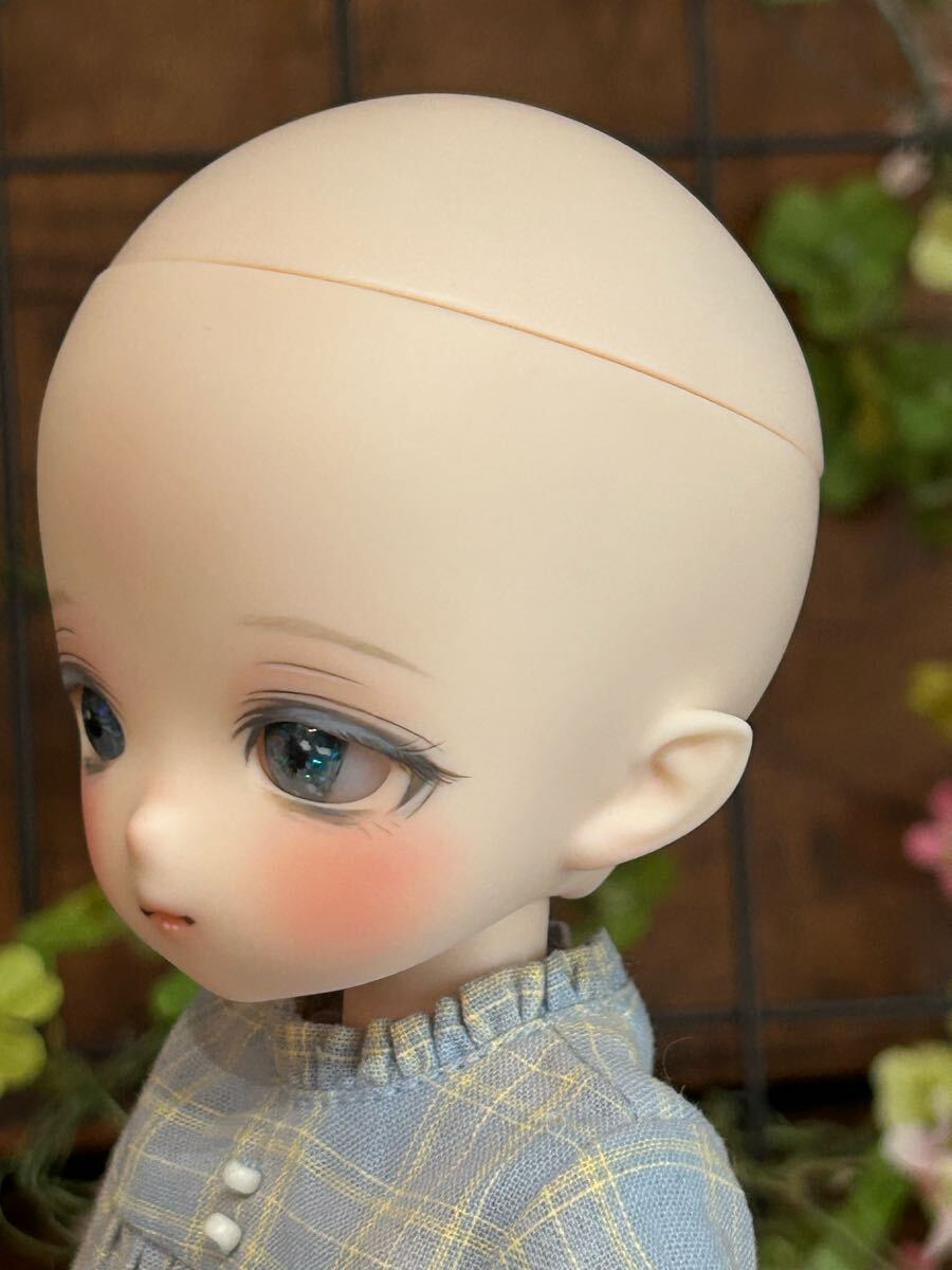 【ちゅるこや】1/6 imomodoll Miko クリーム肌 カスタムヘッド (おまけ 手描きレジンアイ、ヘアピン)_8