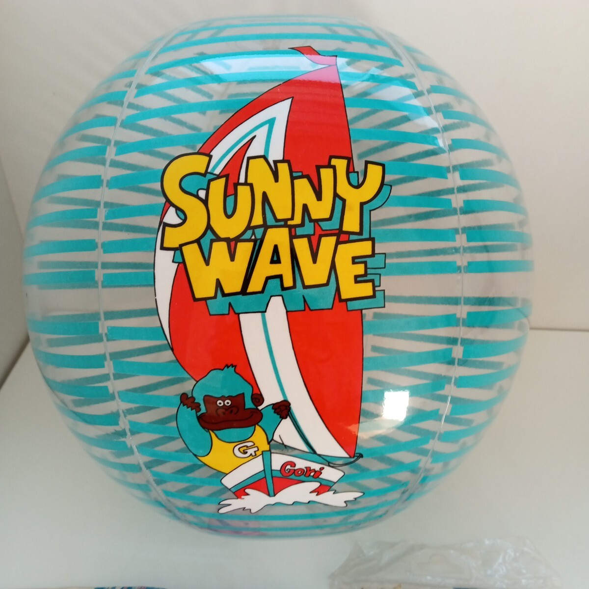 未使用 廃盤品 ビーチボール 61cm 空ビ 空気ビニール プール 当時物