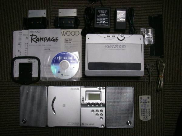 ☆美品☆ KENWOOD RAMPAGE MDX-J9 & SW-G7 ☆別売ウーハー付☆ (MD