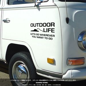 ［KAIMIRU］アウトドア キャンプ パドル sup 犬 テント ステッカー サーフィン 車中泊 キ