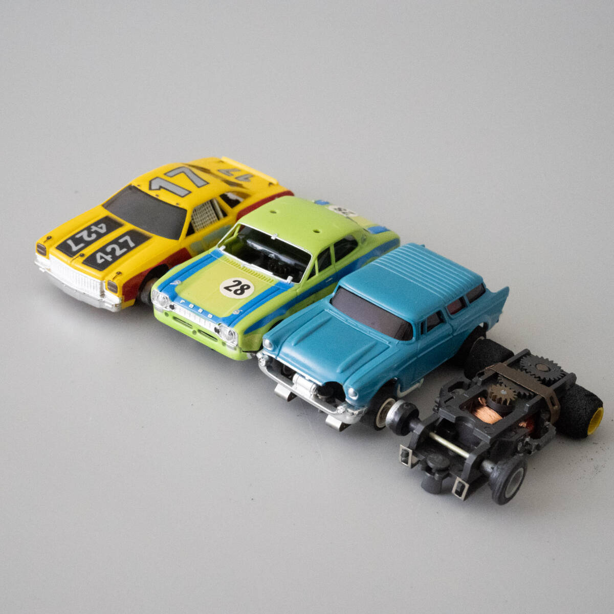 HO スロットカー 4台まとめて アメ車 フォード AFX A/FX フォード 検