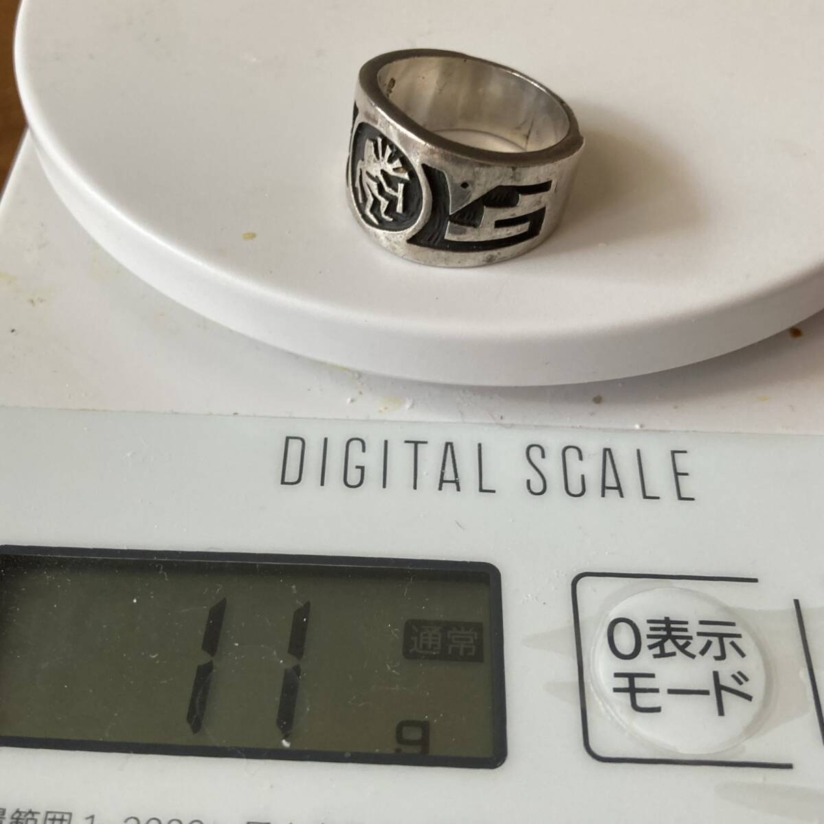 HOPI/ホピ族　CYLUS JOSYTEWA/サイラス ジョスティワ　オーバーレイ　リング　ココペリ　 JP:16-17号_4