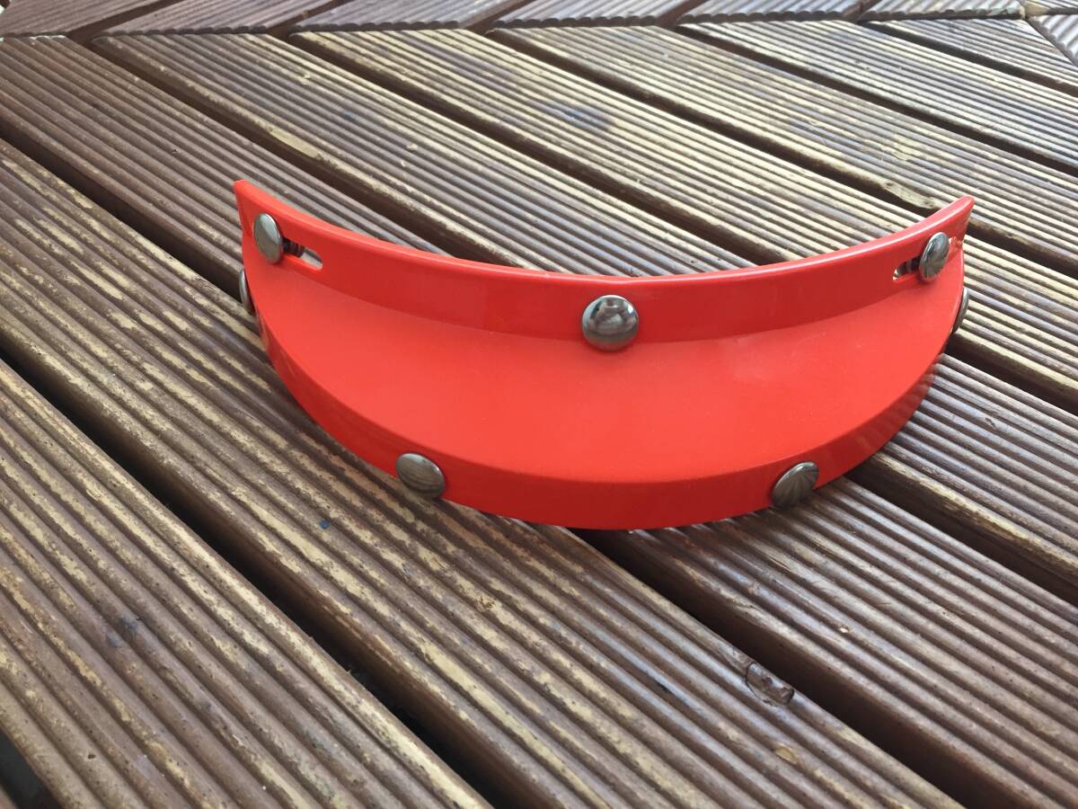 【70's オレンジ ヘルメット バイザー】ビンテージ_2