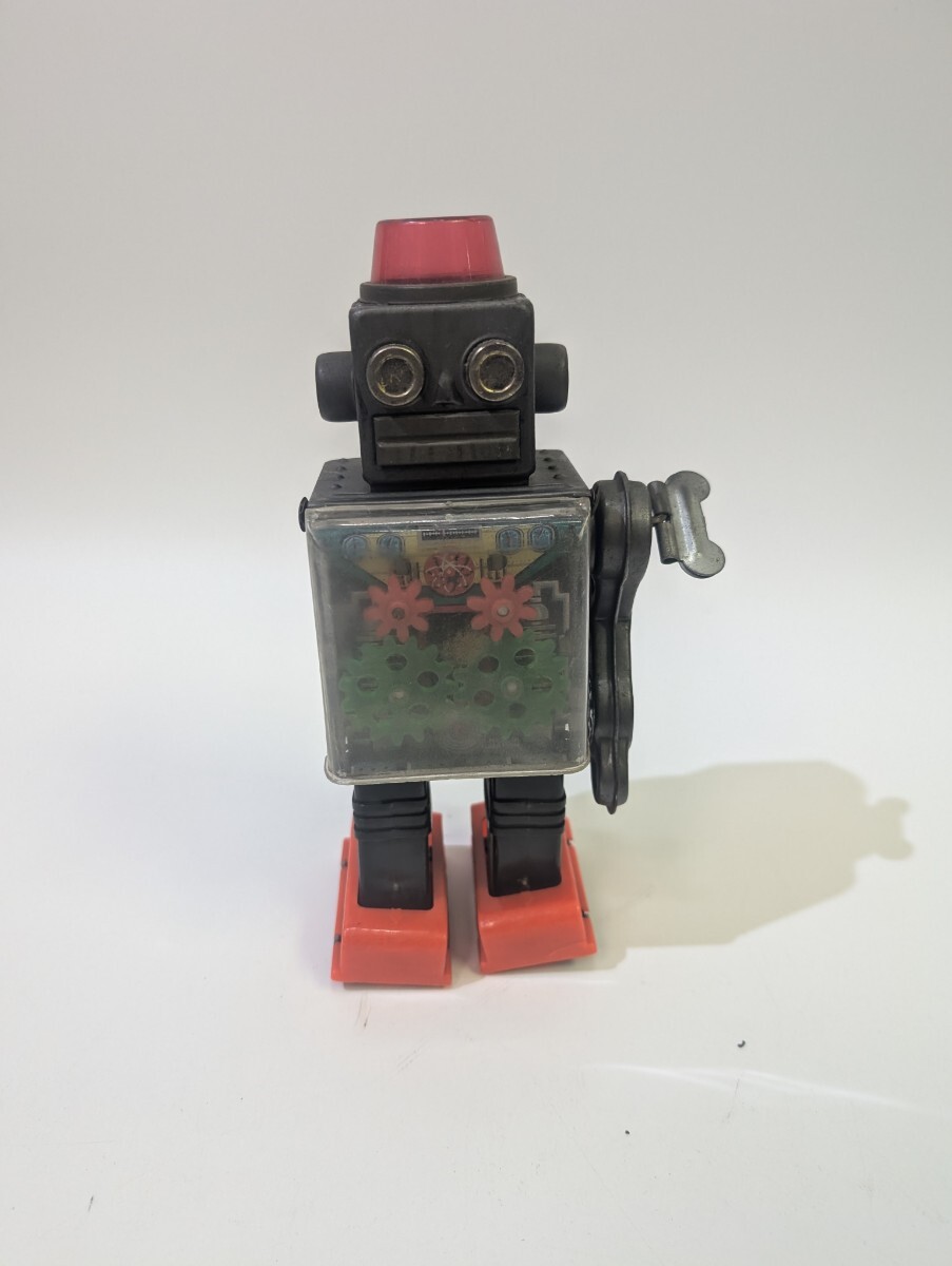 当時物 レトロ ブリキ ギアロボット 堀川玩具 日本製 当時物 昭和