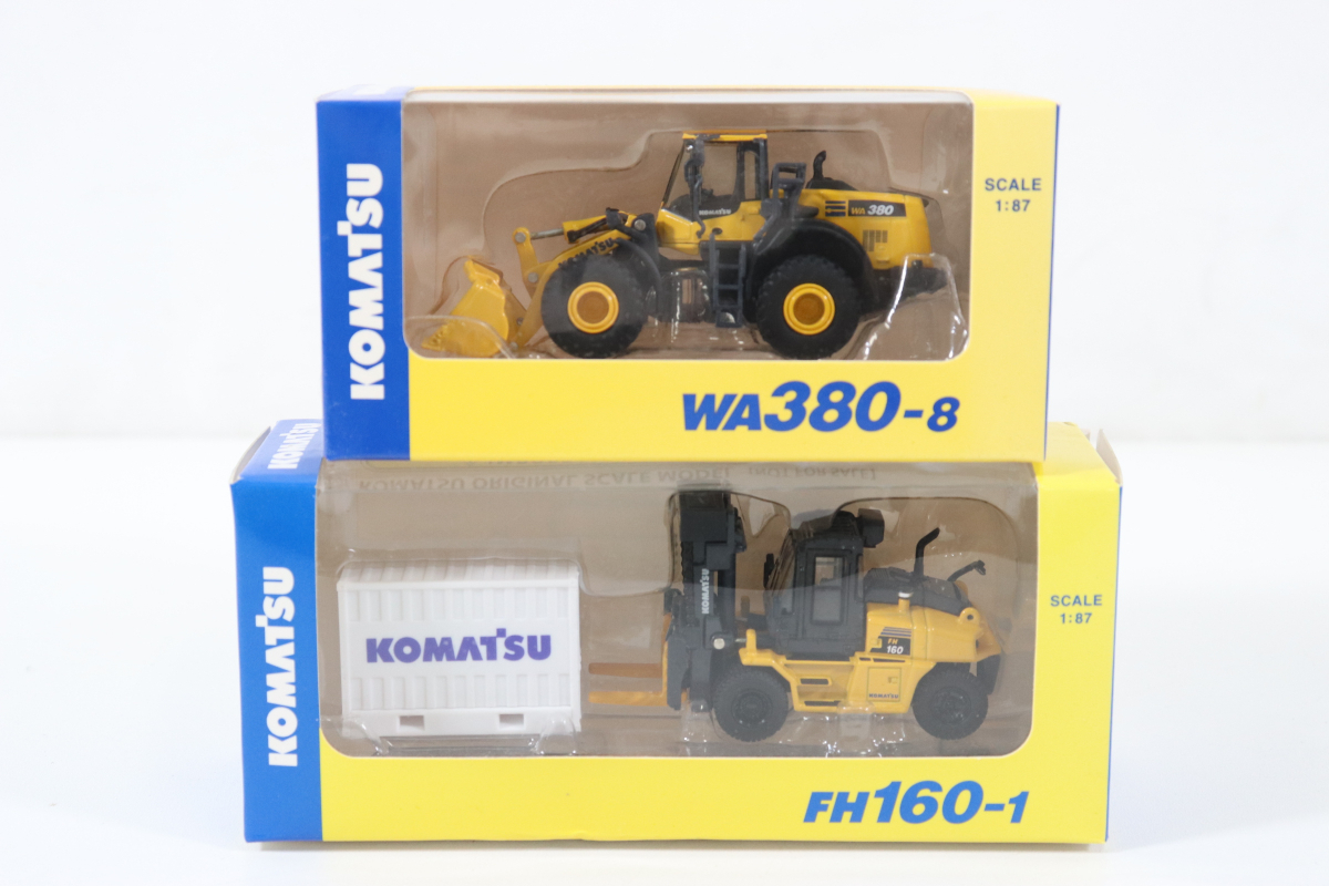 ☆非売品 KOMATSU コマツ 株主優待 ミニチュア 7点 FH160-1 WA380-8