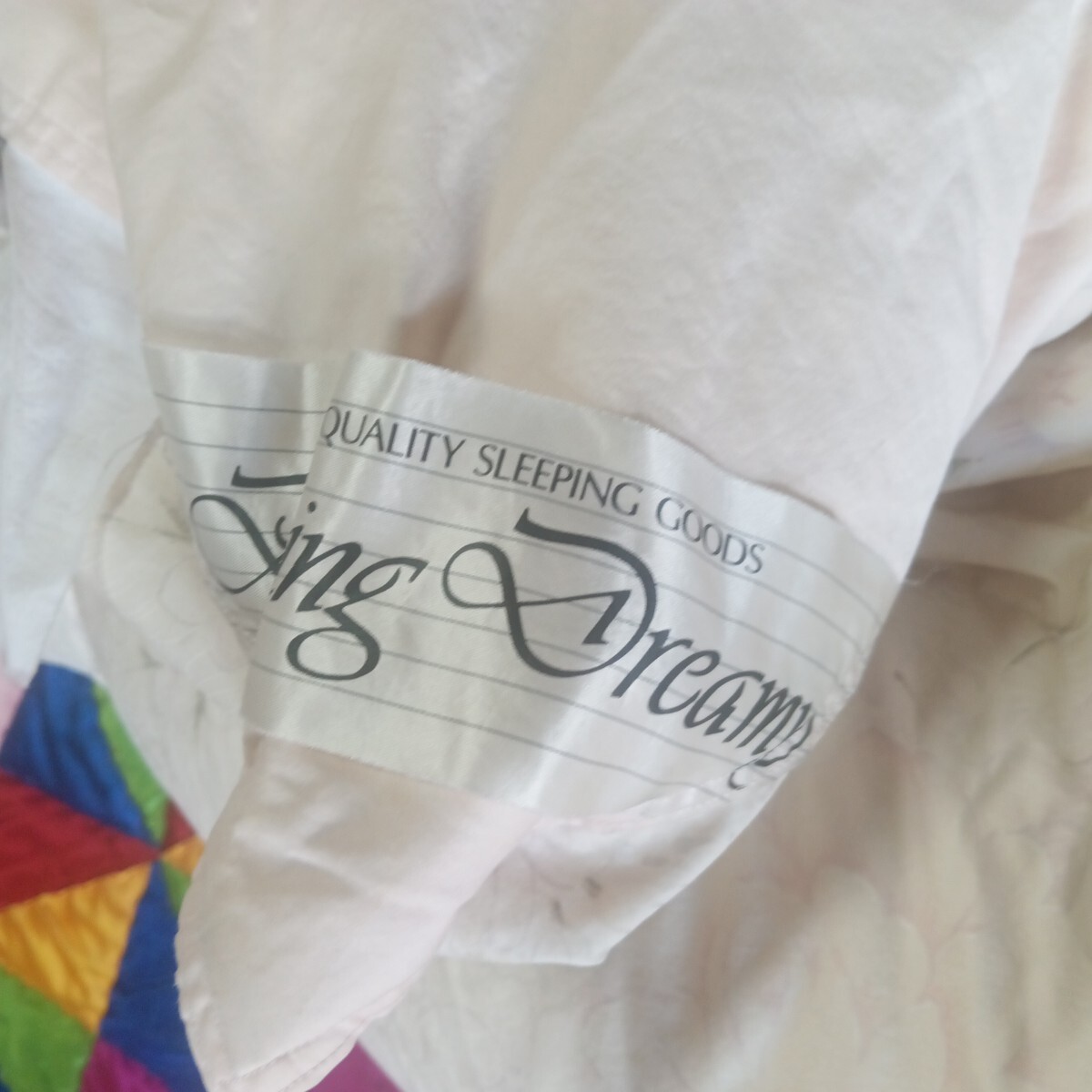 羽毛掛け布団　シングルサイズ　ダウン推定90%　中羽毛推定1.2㌔　中古品_4