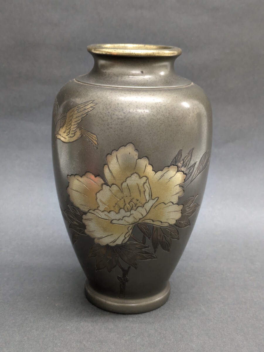 215d 金属工芸 花瓶5点まとめて☆特殊新同金製など 青銅、鋳銅、錫製