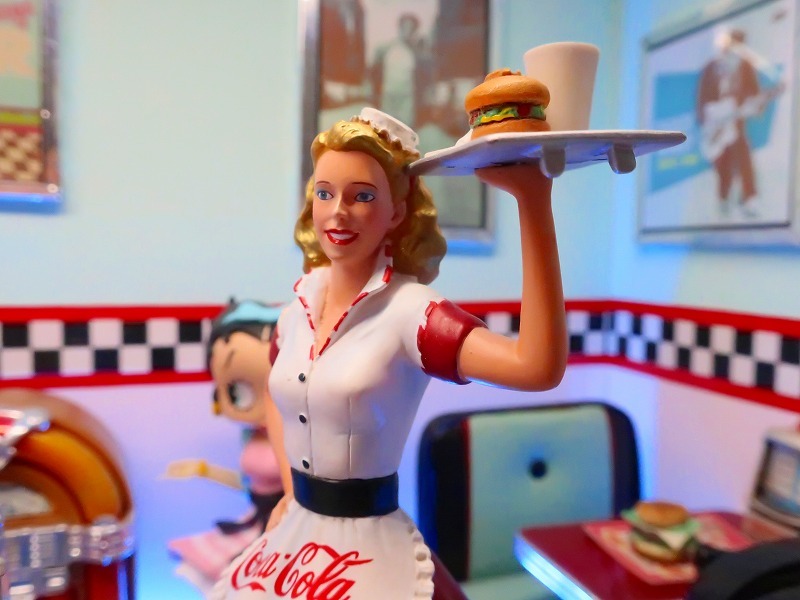激レア 1950s アメリカンダイナー ウェートレス ローラースケート