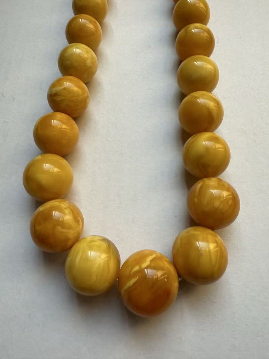 琥珀蜜ネックレス中古品_2