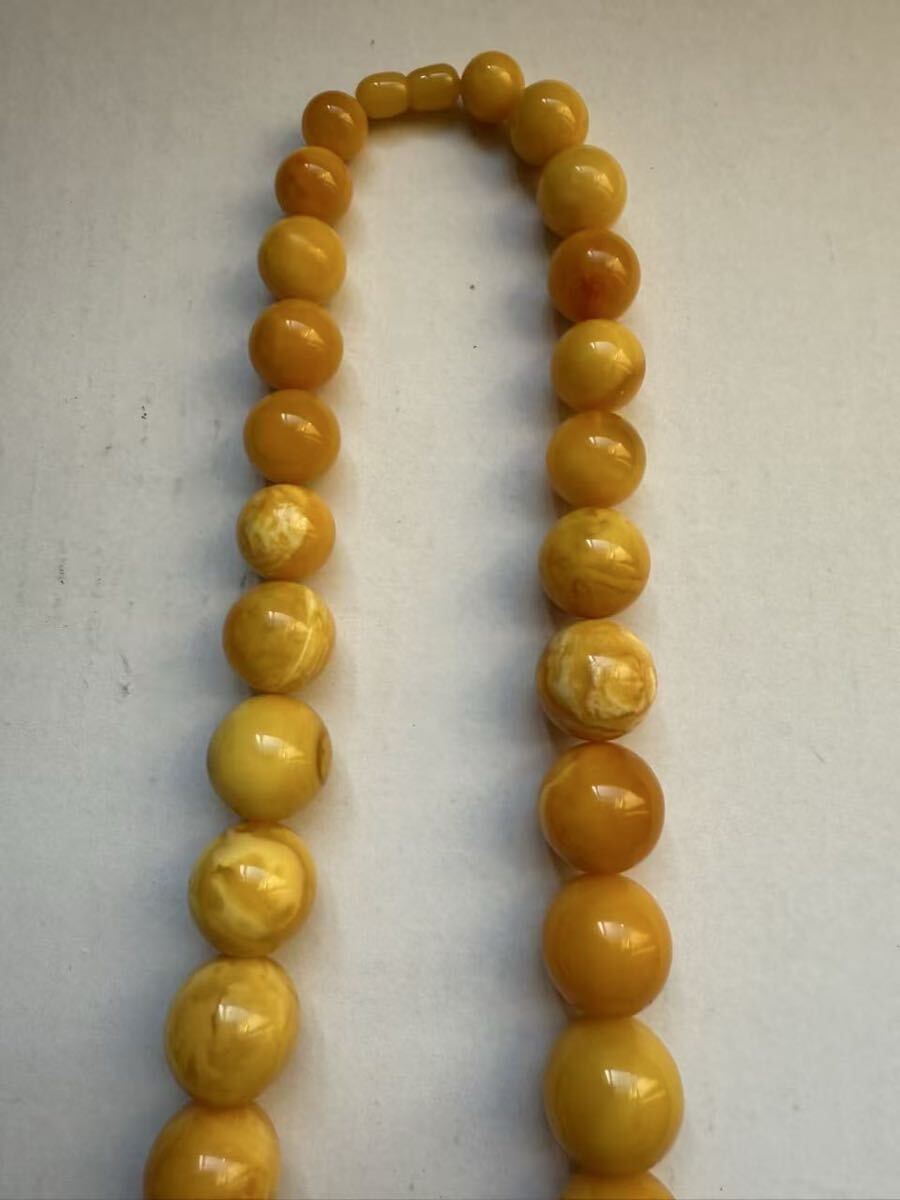 琥珀蜜ネックレス中古品_3