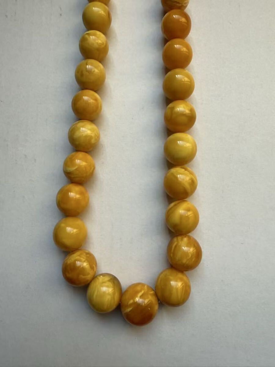 琥珀蜜ネックレス中古品_4
