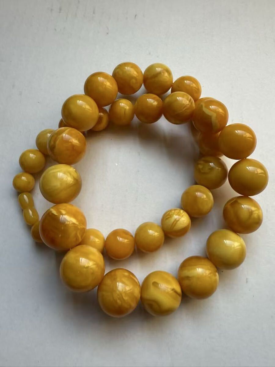 琥珀蜜ネックレス中古品_5