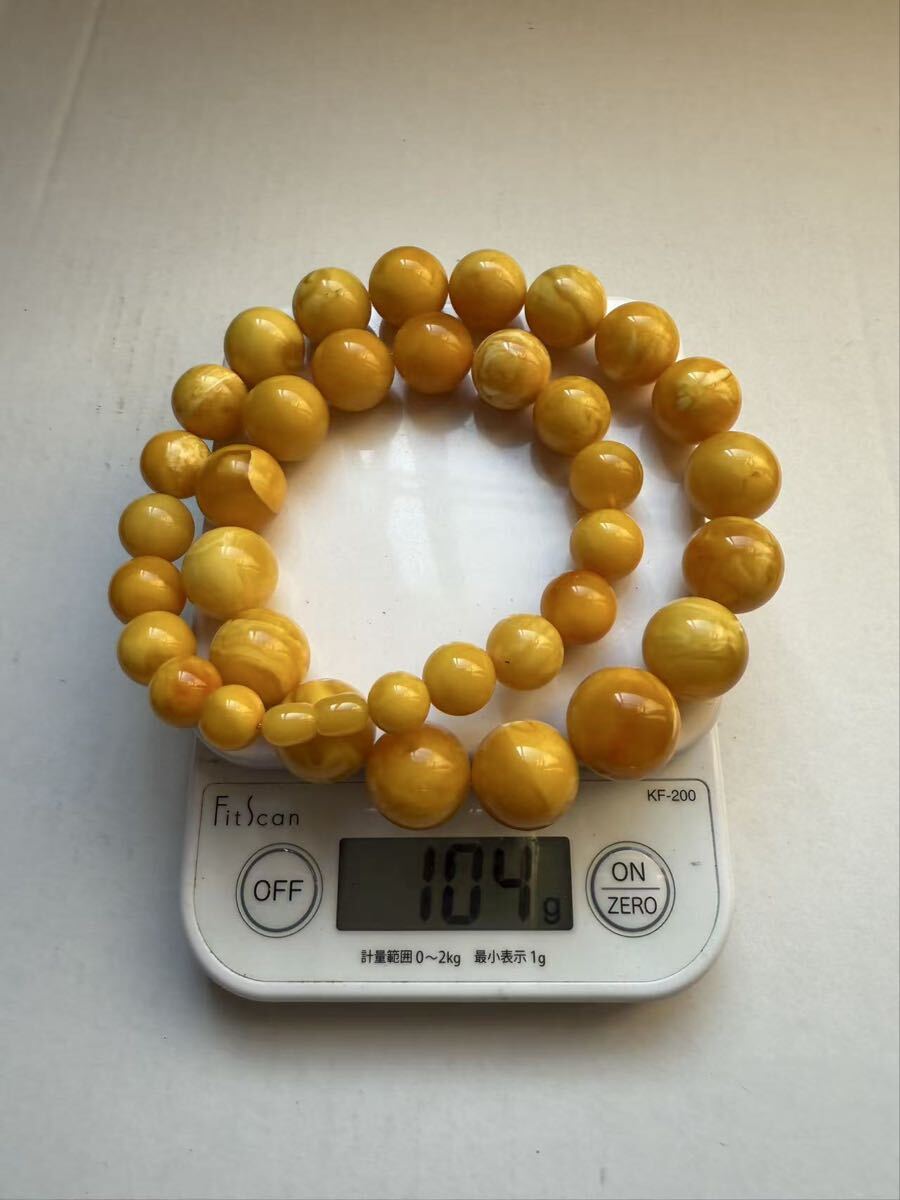 琥珀蜜ネックレス中古品_8