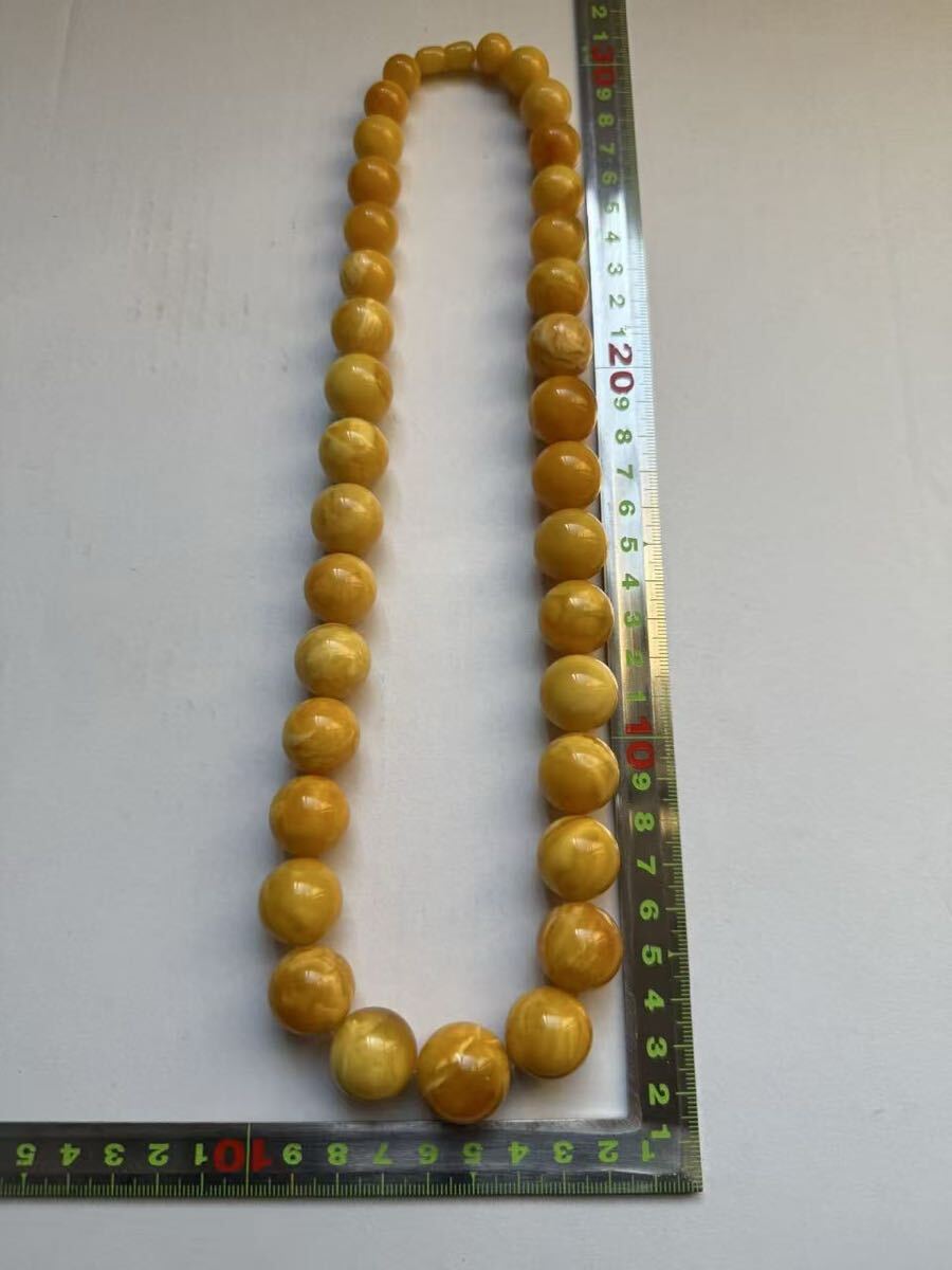 琥珀蜜ネックレス中古品_9