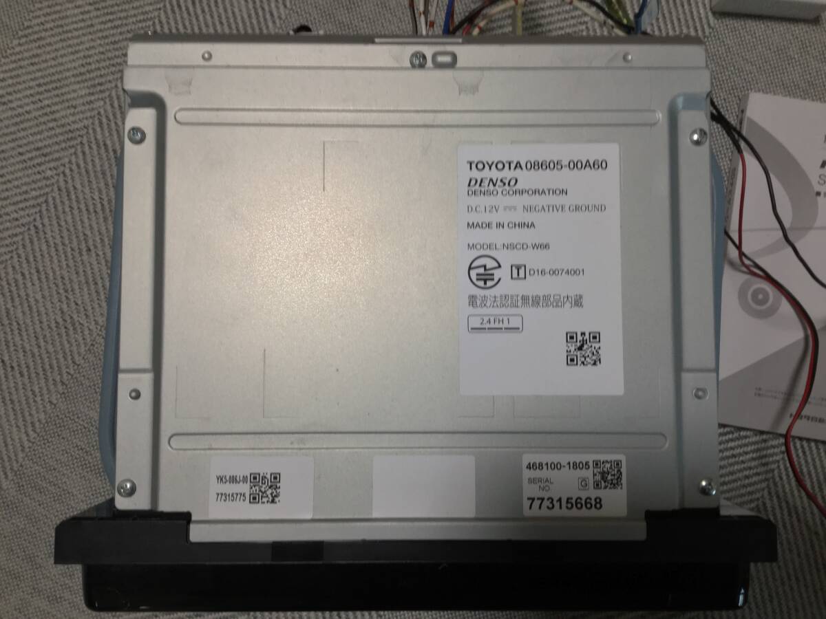 トヨタ純正カーナビ　NSCD-W66 CD／FM／AM／Bluetooth／ワンセグ　動作確認済み　2016年版_5