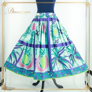 フラダンス 衣装 スカート グリーン系 マーメイドライン フラ ダンス ハワイアン 緑 紫