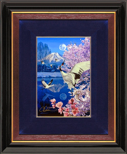☆クリスチャン・ラッセン原画4号【Mt.fuji 】 油彩画/油絵/絵画(自然