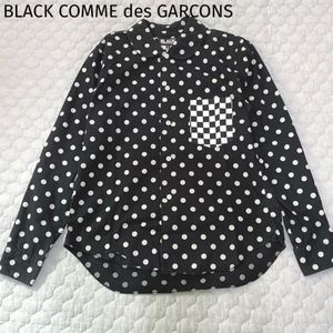 BLACK COMME des GARCONS ブラックコムデギャルソン　ブラウス　シャツ　ドット　水玉　