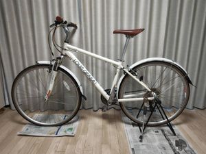 LOUIS GARNEAU ルイガノ TR-1 新品タイヤに交換済み アルミクロスバイク ホワイト42サイ