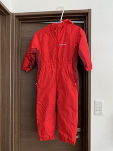 良品撥水クリーニング済み　モンベル　Kid's カバーオール100cm スキーウェア　子供用　