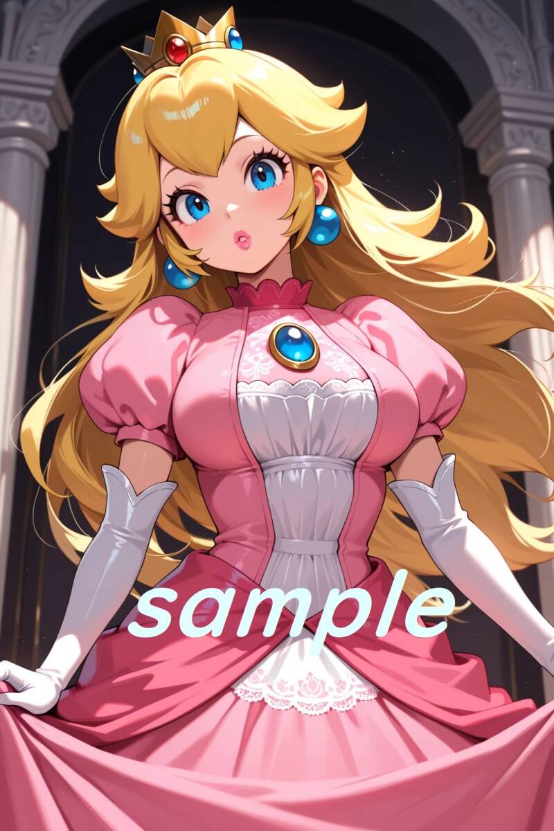 NO.3 オリジナル 同人 スーパーマリオ ピーチ姫風 美少女 AI イラスト