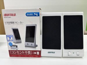 USB電源 スピーカー BSSP01UWH BUFFALO バッファロー ホワイト 白 スピーカー 斜め設計