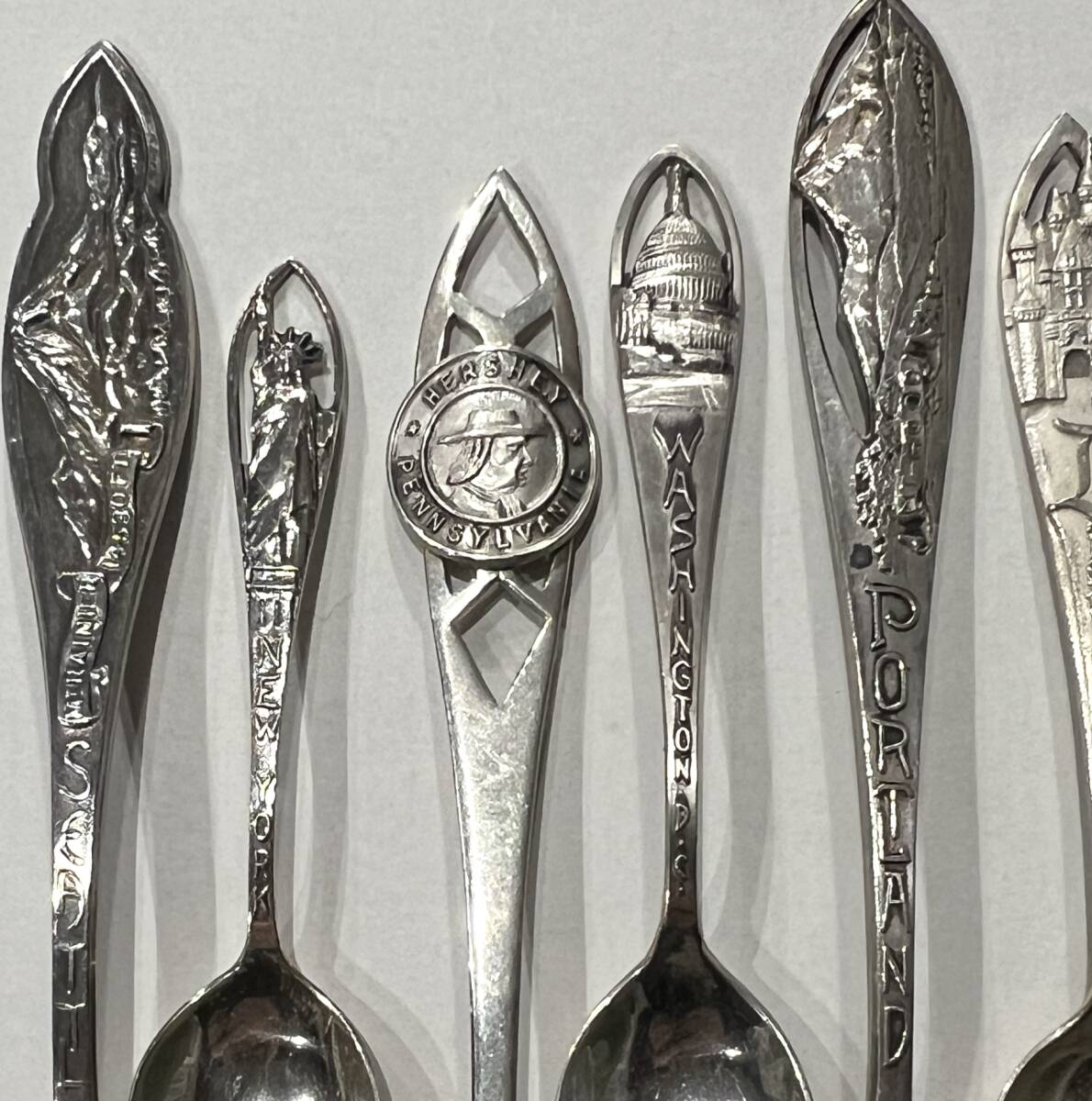 純銀スーベニアスプーン 205g 全てにSTERLINGの刻印有り 地金