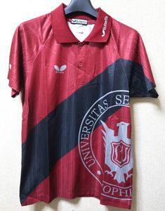 バタフライ　上智大学　卓球部　ユニフォーム　S