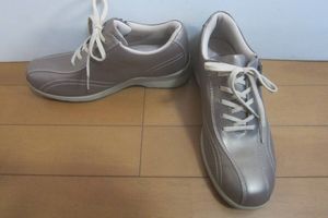 YONEX ヨネックス SHWLC30W 靴 ウォーキングシューズ サイドチャック 23.5㎝ 紫系ベージ