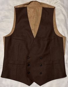 LARDINI サルトリアラインモデル ラルディーニ サイズ 46 S～M ジレ ベスト 最高級 ブラ