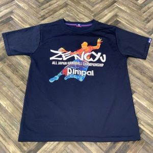 HY1237 実物 MP インパル ハンドボール 半袖 全日本選手権 ネイビー M