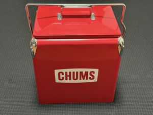 ☆美品 CHUMS スチール クーラーボックス 12L キャンプ アウトドア チャムス