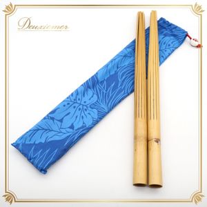 フラダンス プイリ ブラウン系 小物 小道具 茶 青 木製 フラ ダンス タヒチアン ケース