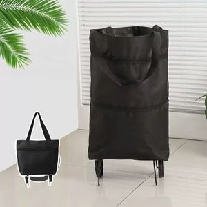 キャリーバッグ ショッピングカート 買い物 エコバッグ 折り畳み 大容量 軽量 ブラック