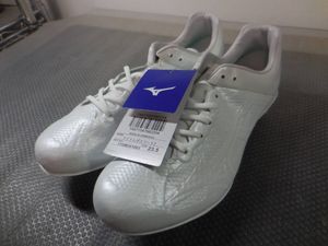 ミズノ　ライトレボエリート2 ベースボール/ソフトボール スパイク ホワイト 23.5cm 未使