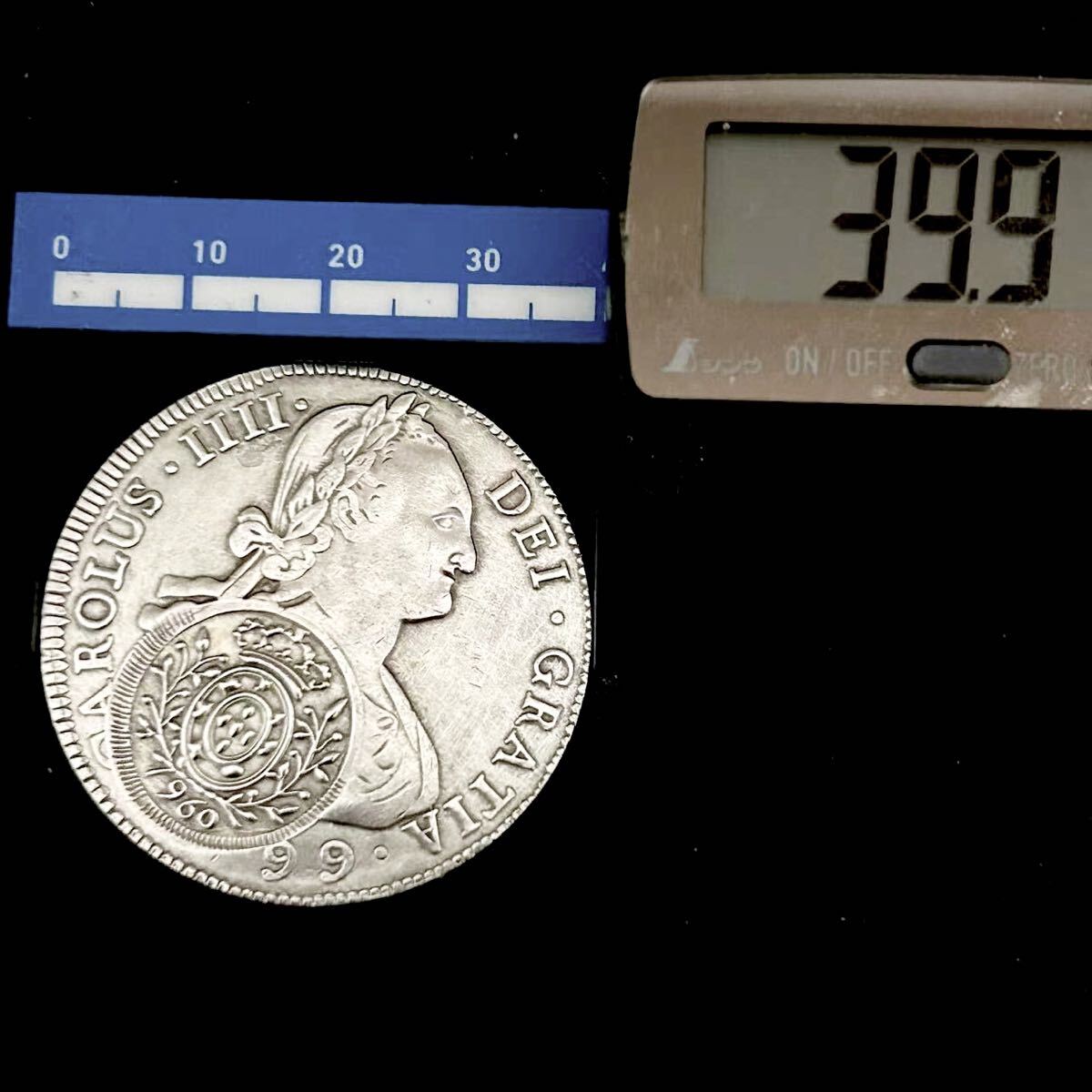 銀貨 1799年 8レアル銀貨 カルロス4世 スペイン国王 メキシコ造幣局