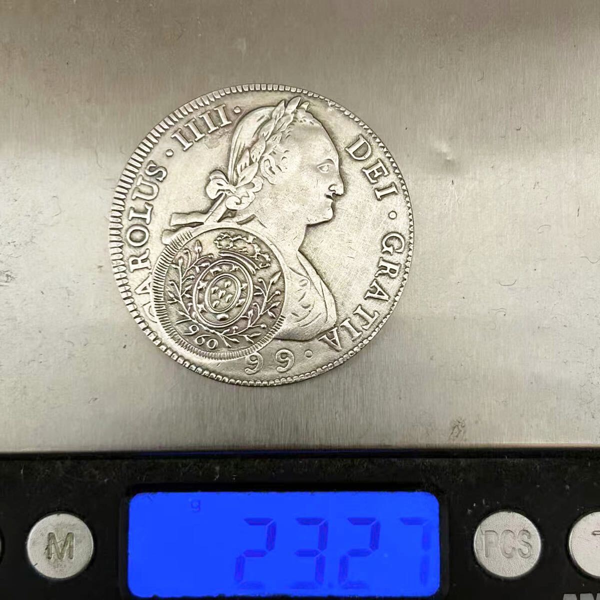 銀貨 1799年 8レアル銀貨 カルロス4世 スペイン国王 メキシコ造幣局