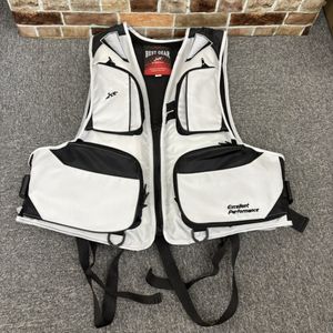 ●1円～●X’SELL エクセル フローティングベスト ホワイト Fサイズ 救命胴衣 ライフジャ