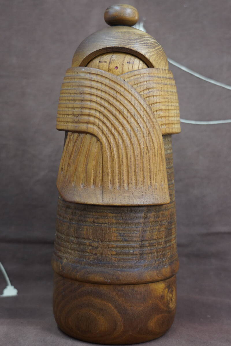 昭和レトロ 伝統こけし 創作こけし 武田まさし 北の冬 こけし 約34cm