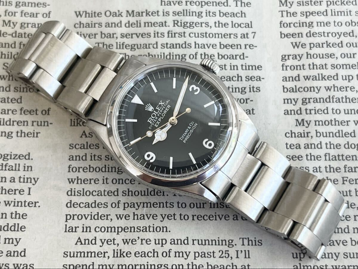 ROLEX ロレックス エクスプローラー文字盤 5500 ティファニー ダブル