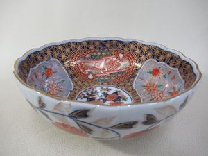 日肥其泉 昭和年製丼器 其泉窯 日肥其泉 昭和年製 鉢 / 賞美堂 有田焼 琳派古伊万里様式 ［鉢