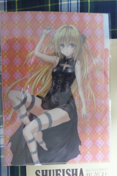 抽プレ To LOVEる ダークネス 透視クリアファイル ヤミ 金色の闇