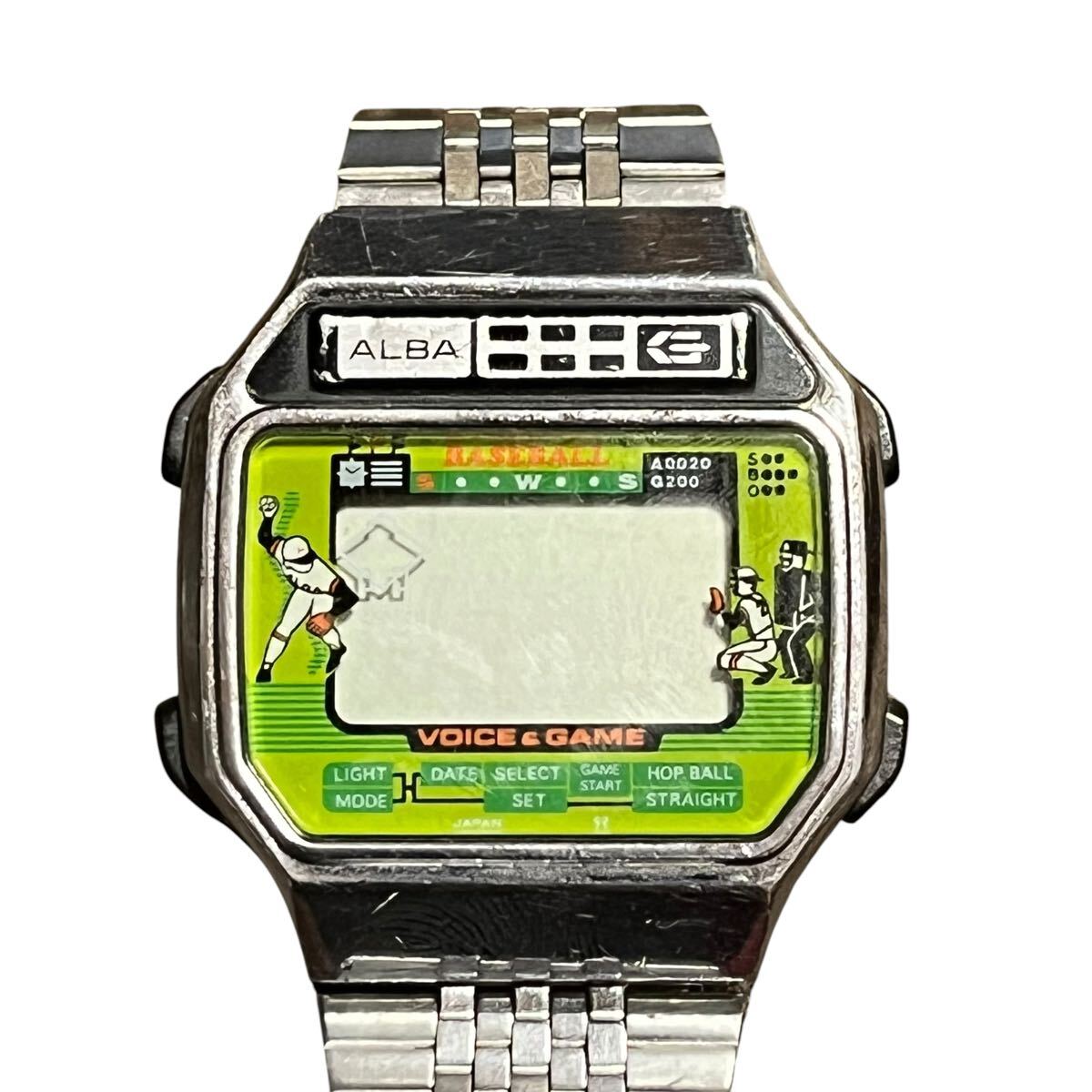 【最終値下げ】1980年代セイコーALBA発売希少【ALBAゲームウォッチ】 A06 SEIKO セイコー アルバ ゲームウォッチ ベースボール Y822-4000