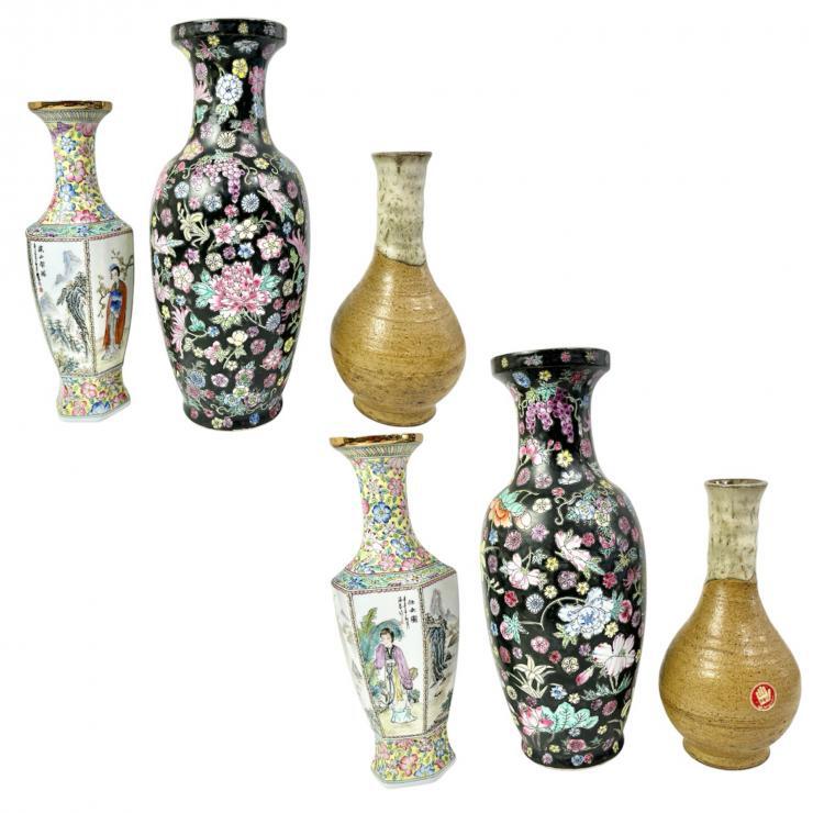 中国景徳 大皿 皿 急須 茶器 中華箸 模造刀 花瓶 骨董品 置物 食器