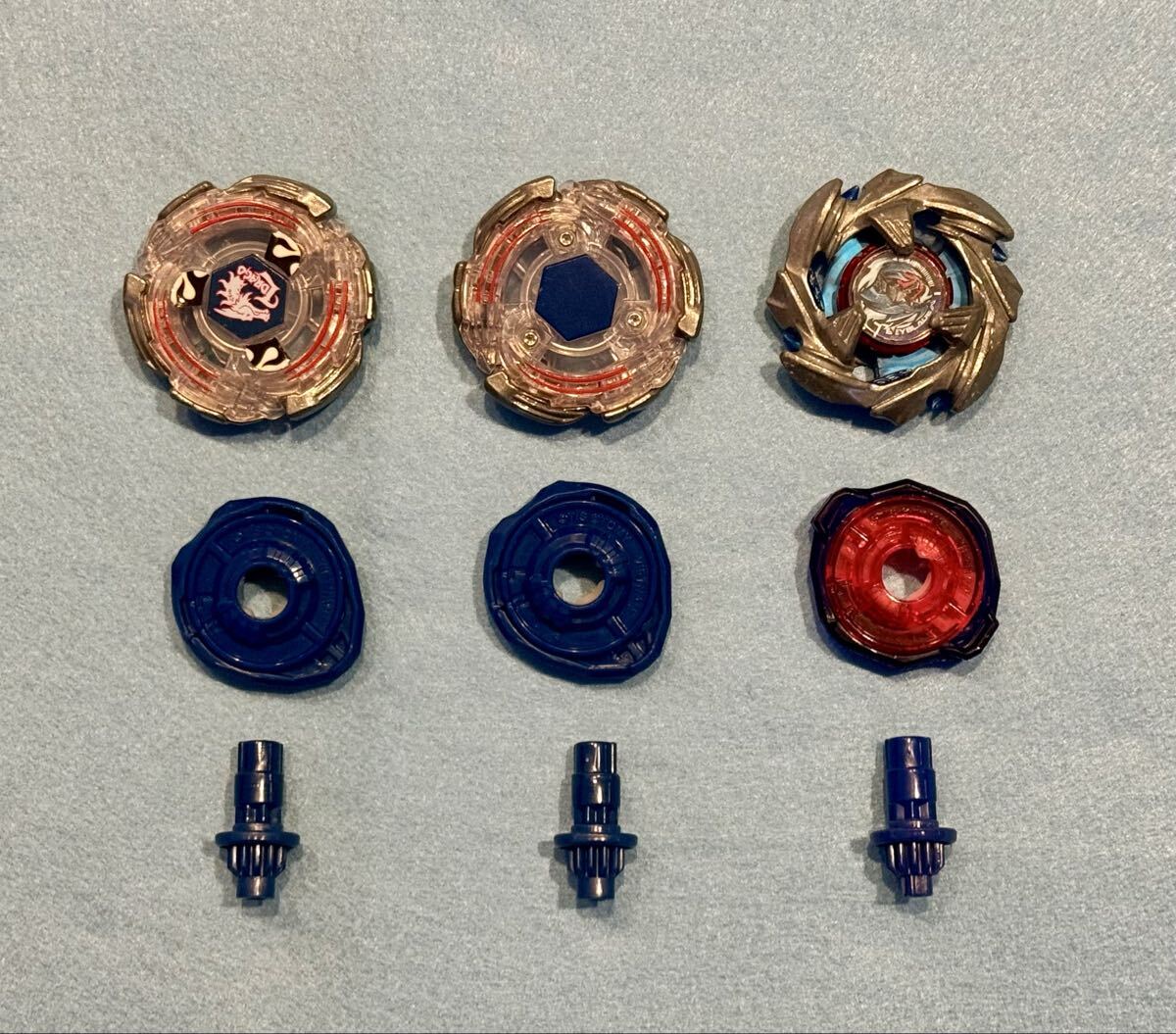 ベイブレードX 全て左回転 3機セット＋ランチャー付き まとめ売り 中古