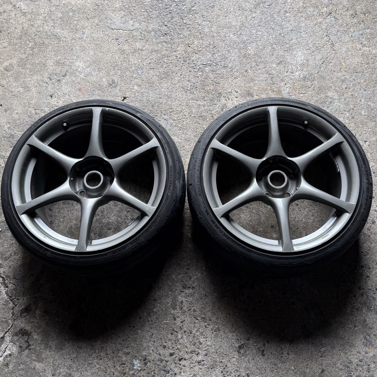 R34 スカイライン BNR34 GT-R 純正 ホイール 2本セット 18インチ 9J +