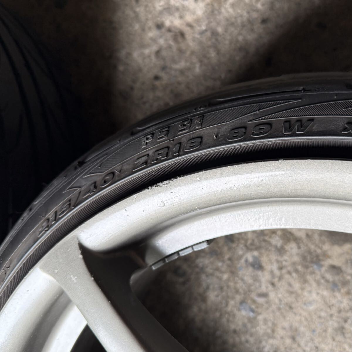R34 スカイライン BNR34 GT-R 純正 ホイール 2本セット 18インチ 9J +