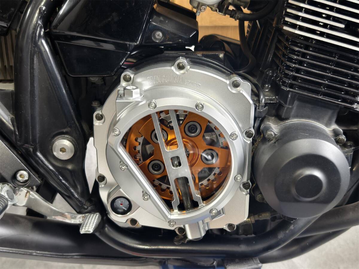ZRX400 ZZR400 ZZR600 クラッチカバー スケルトンクラッチカバー （銀