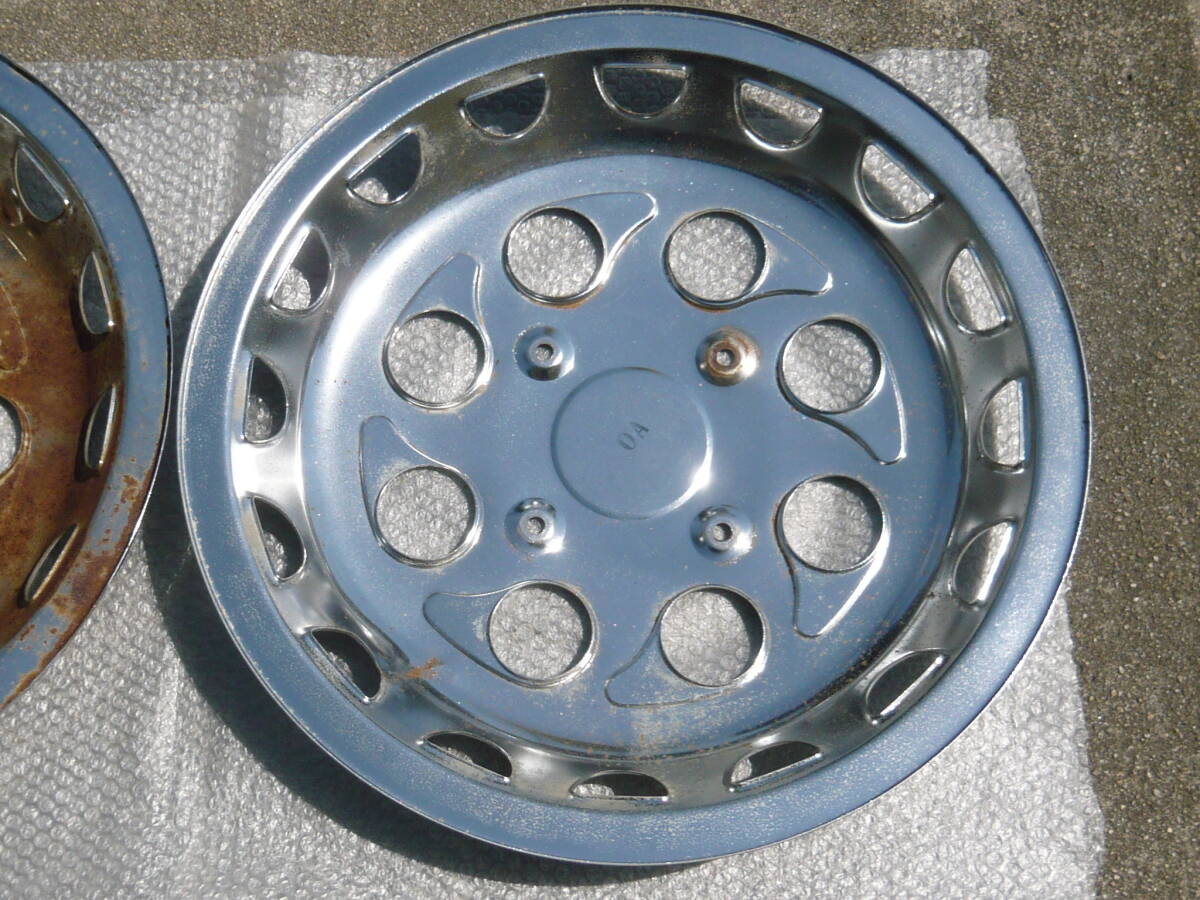 大型用 ホイールキャップ カバー 2枚 UD純正 8穴 当時物 / デコ